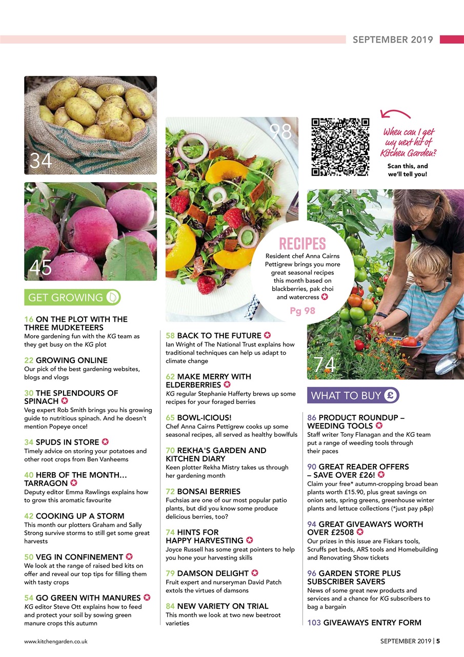 Kitchen Garden Magazine Preview Pages