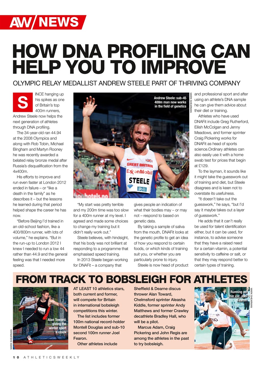 AW – Athletics Weekly Magazine Preview Pages