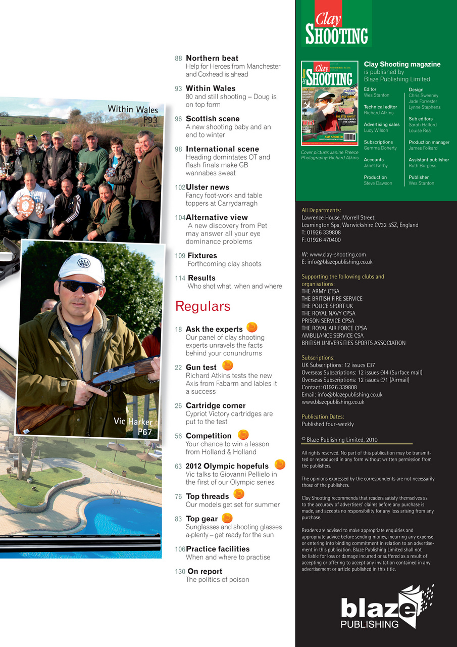 Clay Shooting Preview Pages