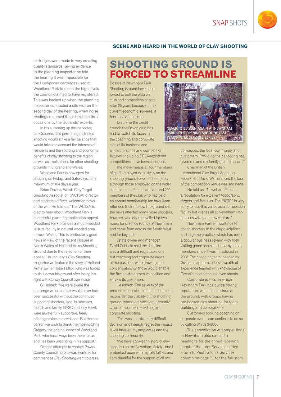 Clay Shooting Preview Pages