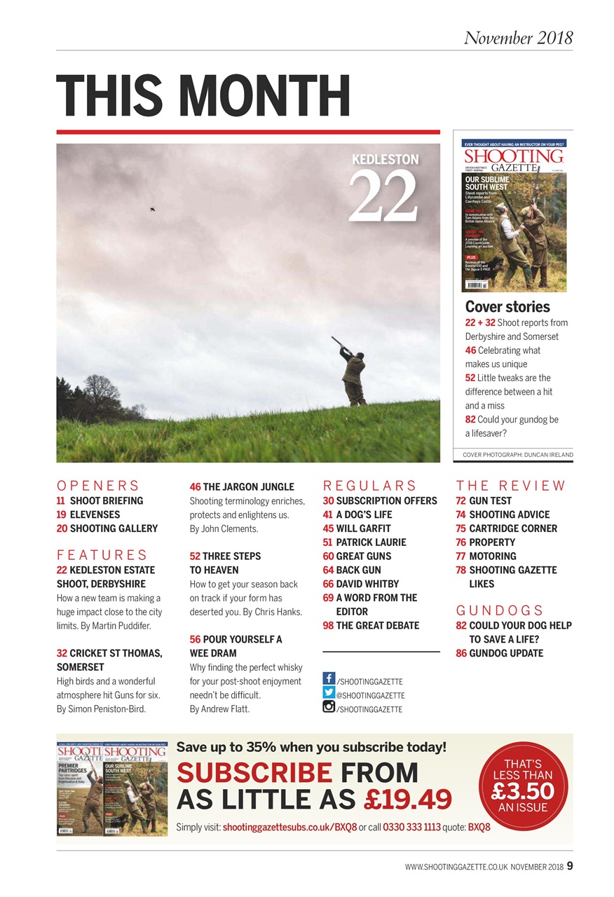 Shooting Gazette Preview Pages