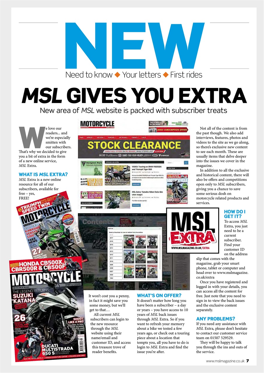 Motorcycle Sport & Leisure Preview Pages