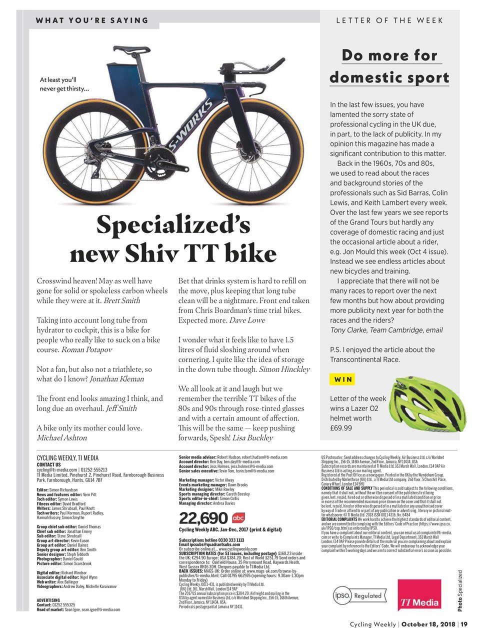 Cycling Weekly Preview Pages