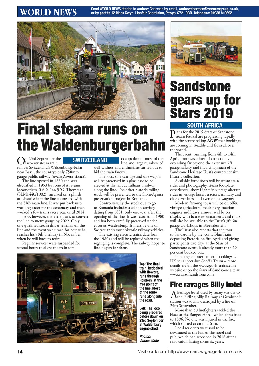 Narrow Gauge World Preview Pages