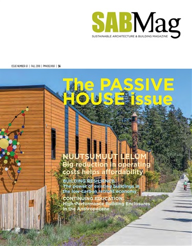 SABMag issue Fall 2018 - The Passive House Issue