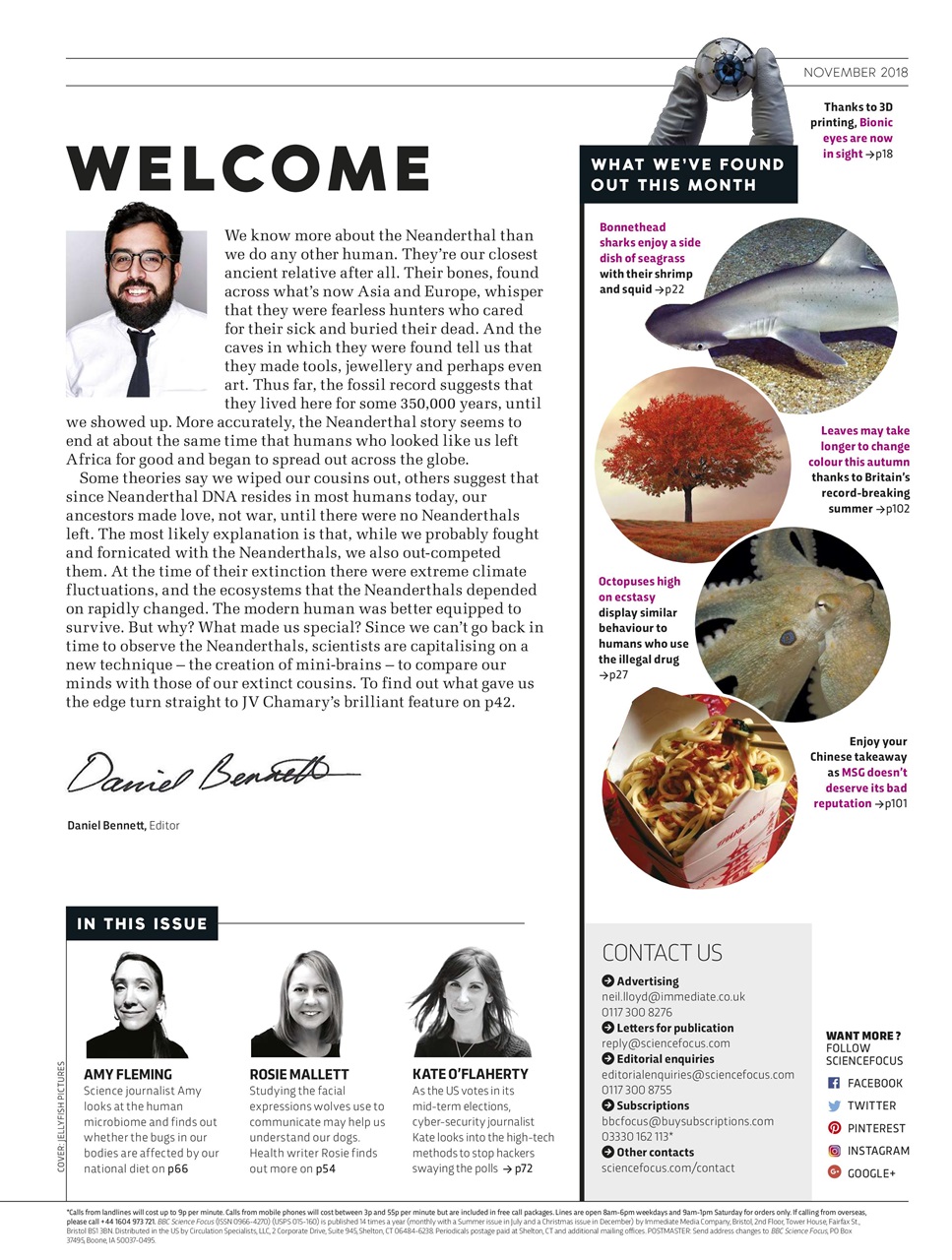 BBC Science Focus Magazine Preview Pages