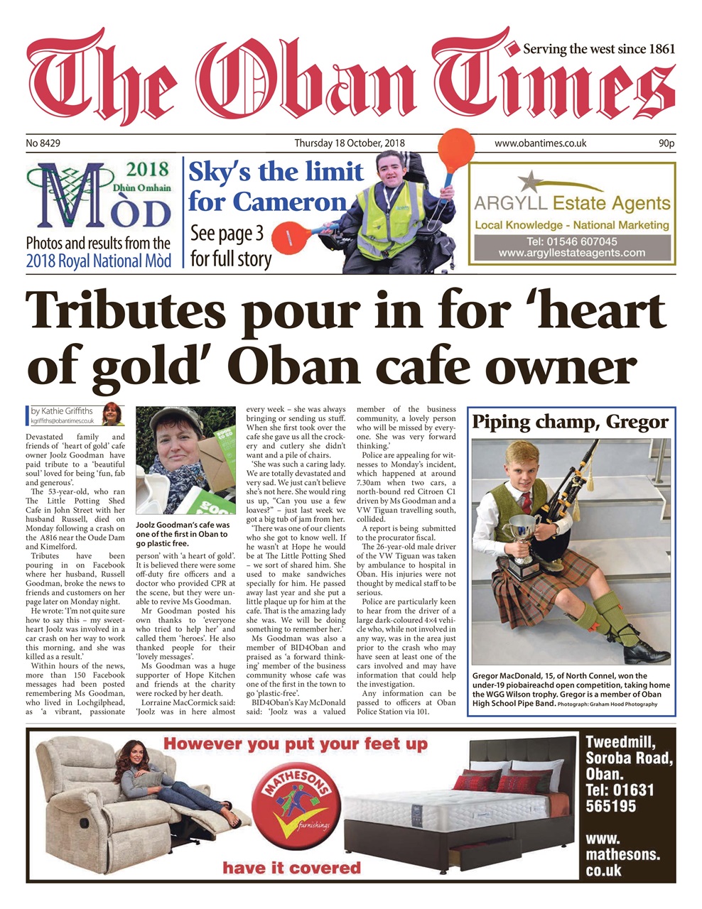 The Oban Times & Lochaber Times Preview Pages