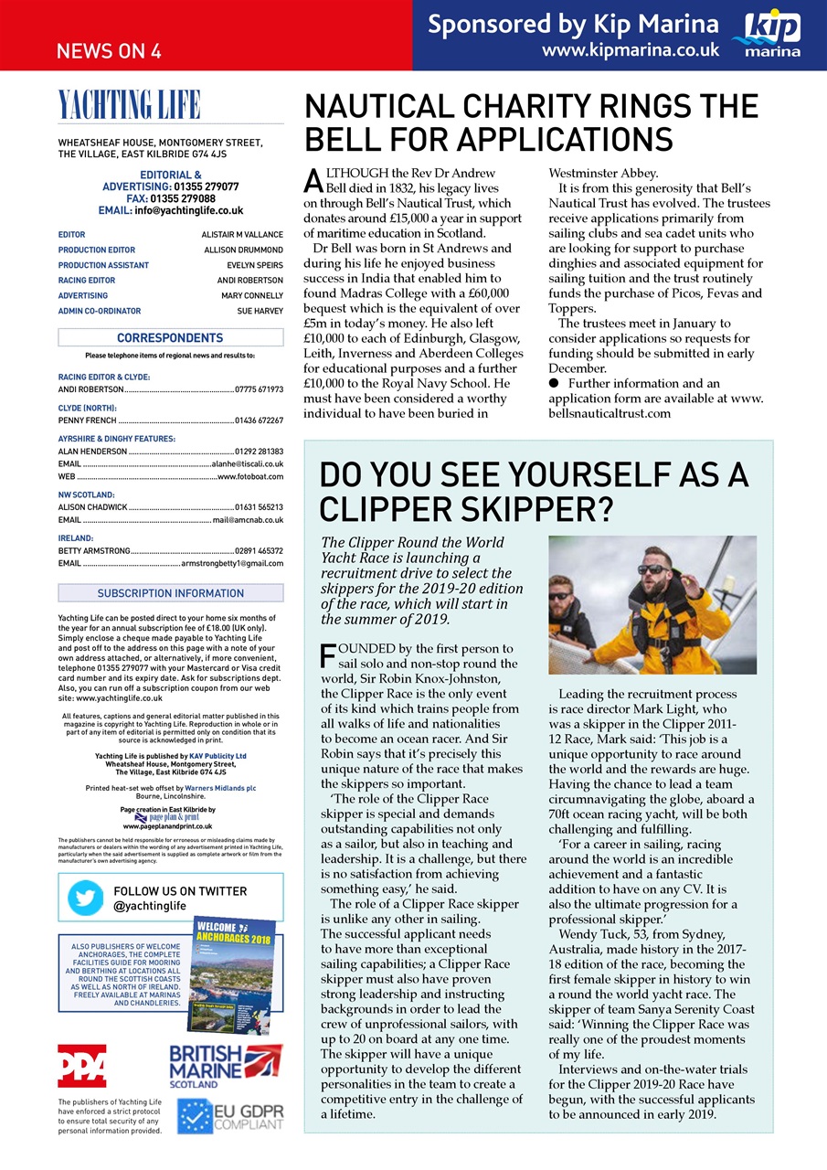 Yachting Life Preview Pages