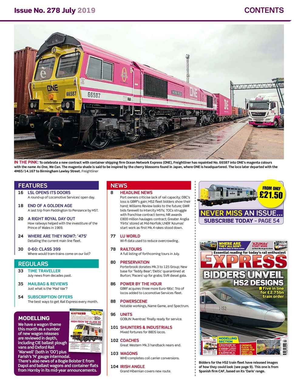 Rail Express Preview Pages