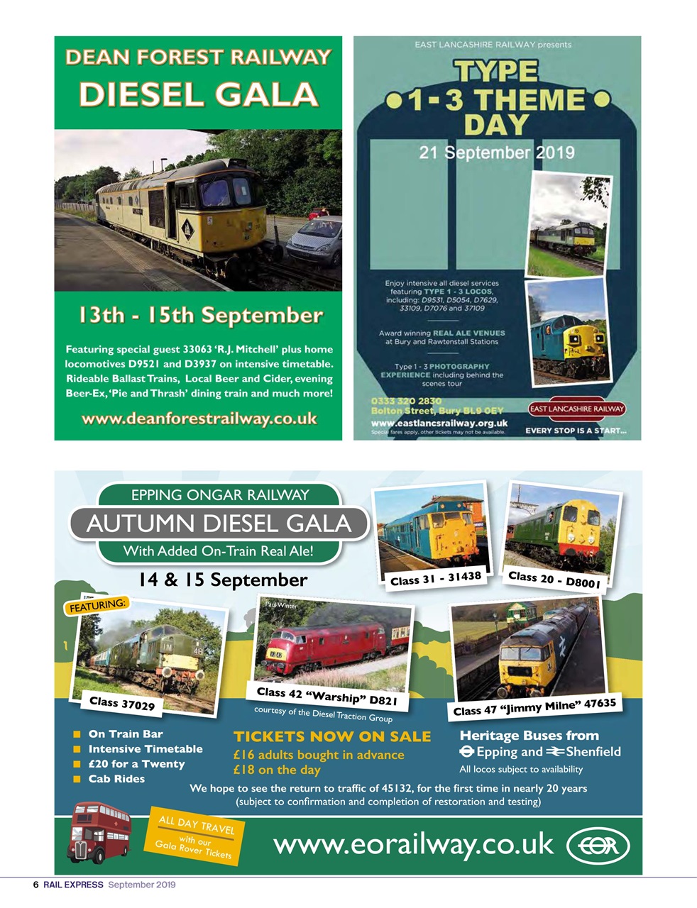 Rail Express Preview Pages