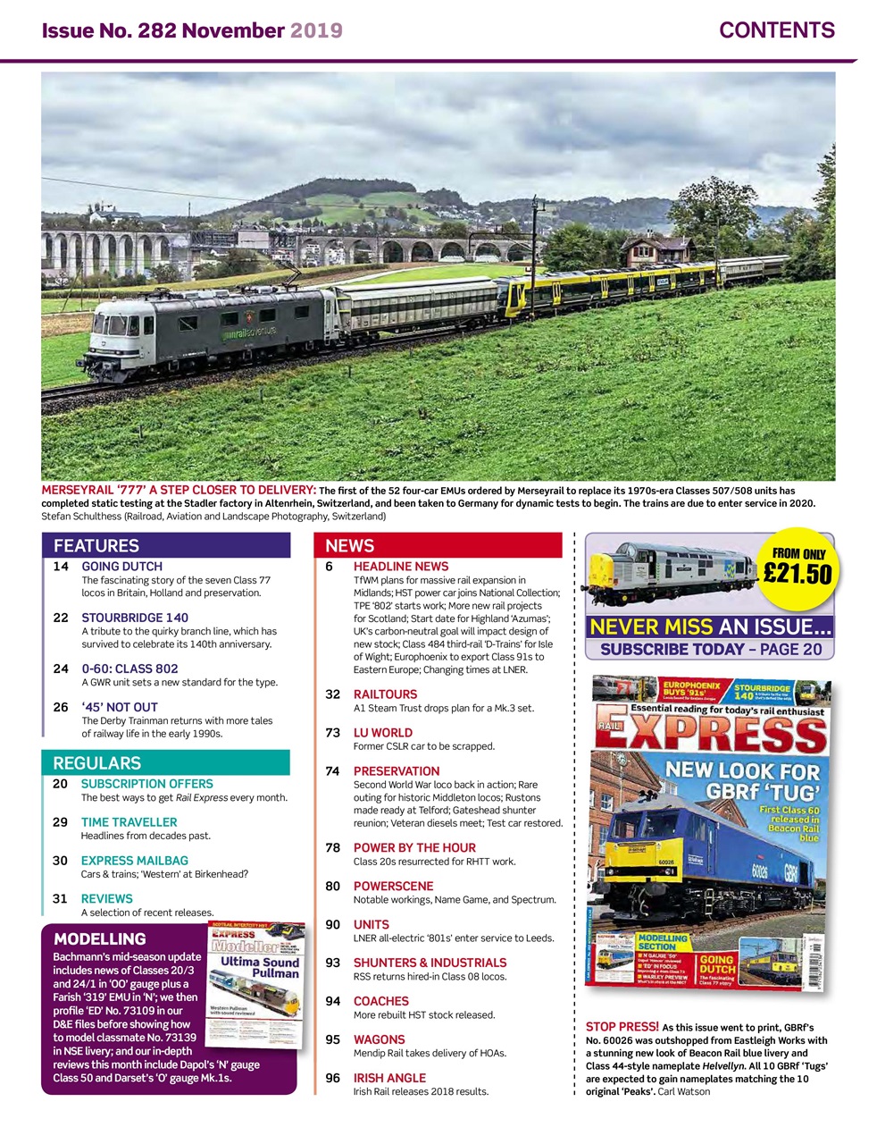 Rail Express Preview Pages