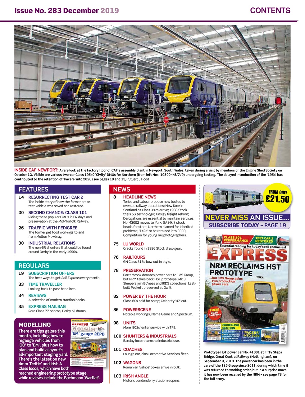 Rail Express Preview Pages