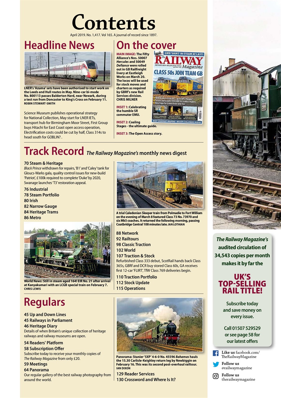 Railway Magazine Preview Pages