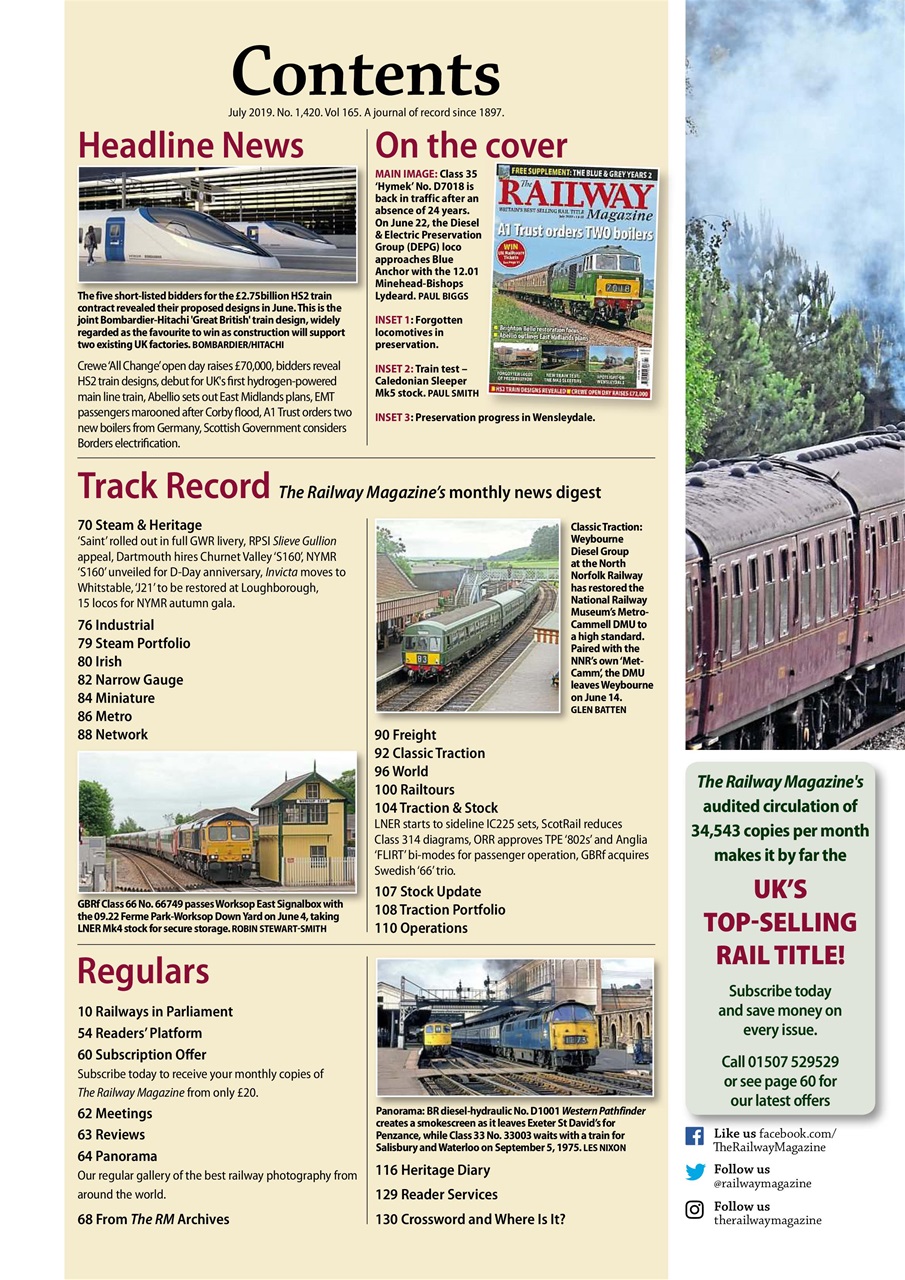 Railway Magazine Preview Pages