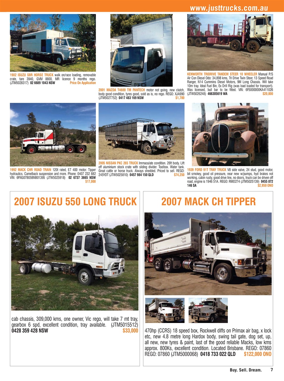 JUST TRUCKS Preview Pages