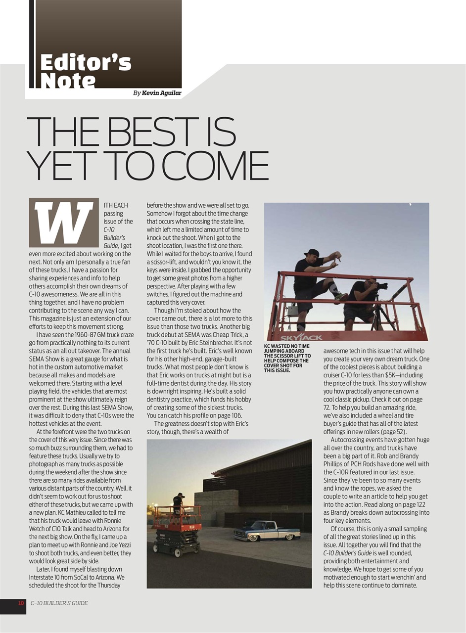 C10 Builder's Guide Preview Pages