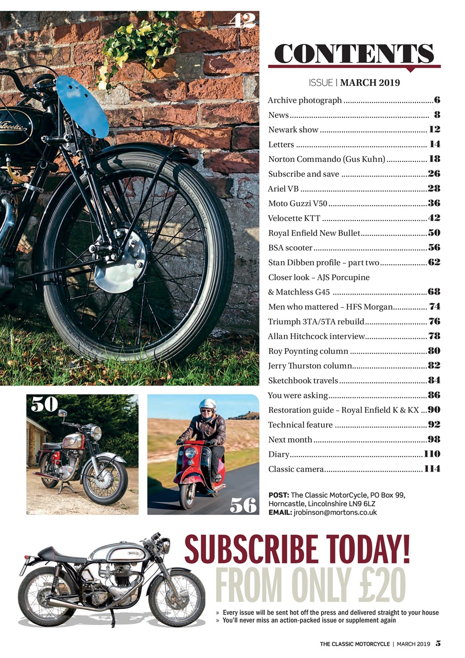 The Classic MotorCycle Preview Pages