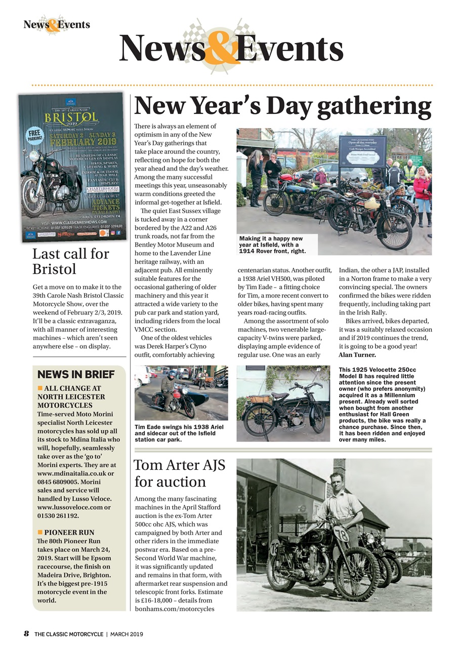 The Classic MotorCycle Preview Pages