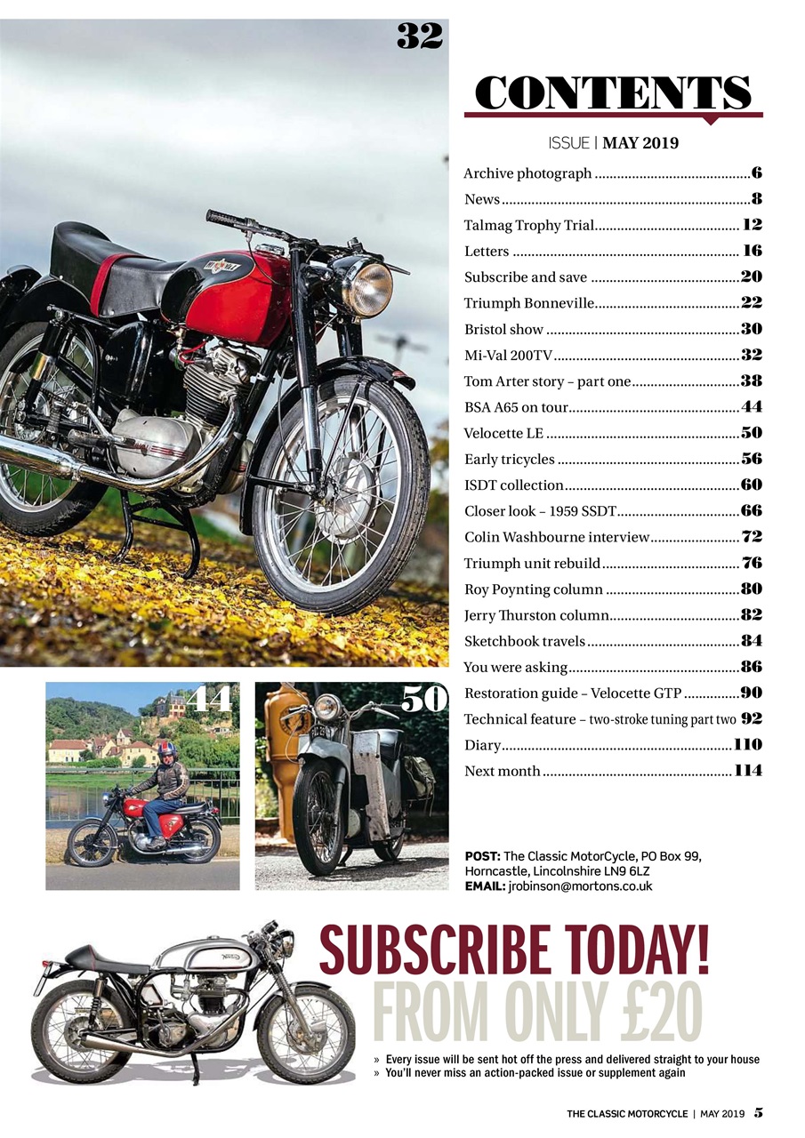The Classic MotorCycle Preview Pages