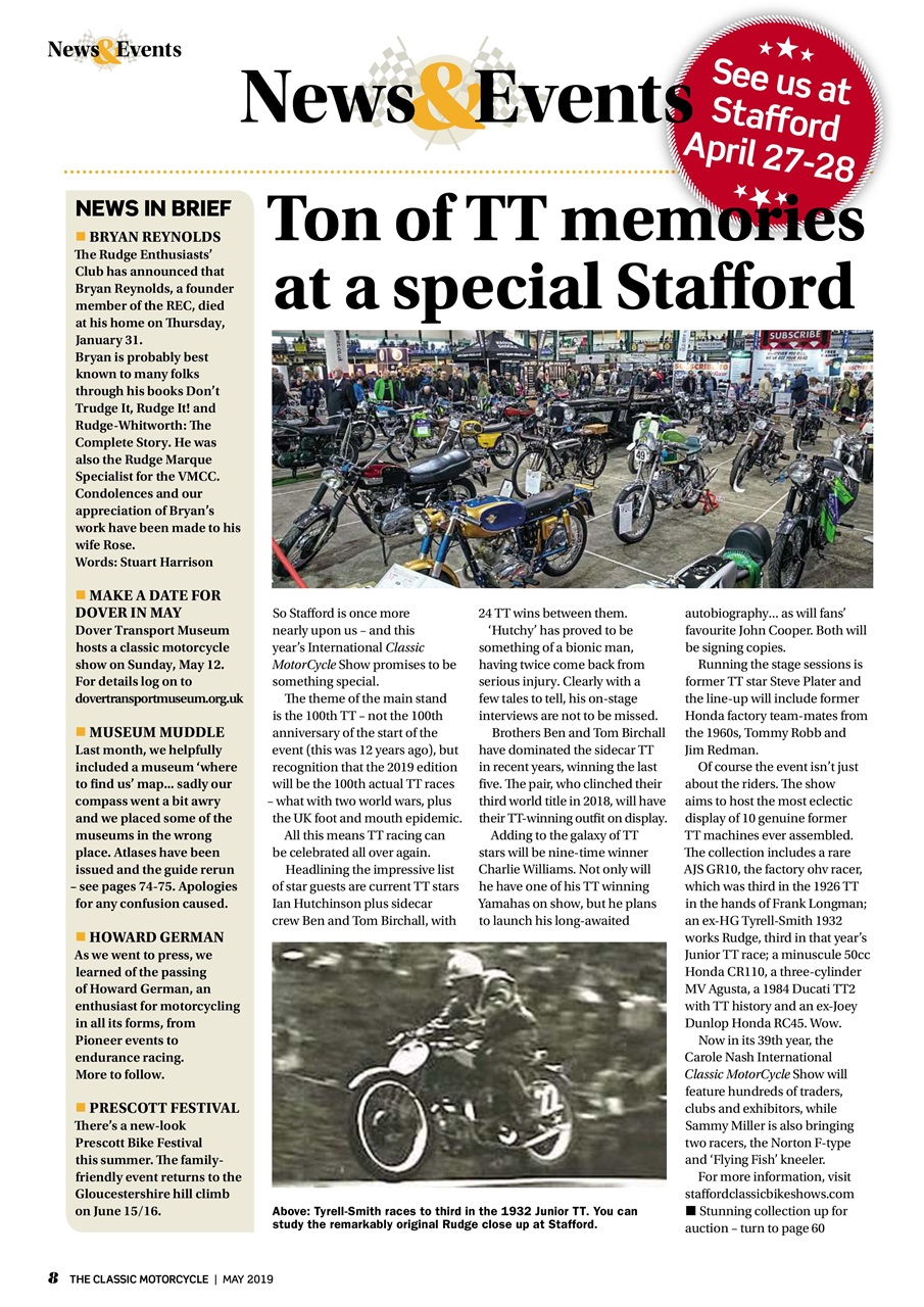 The Classic MotorCycle Preview Pages
