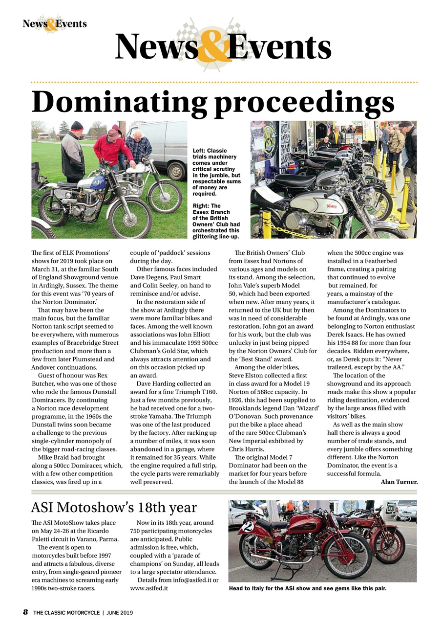 The Classic MotorCycle Preview Pages