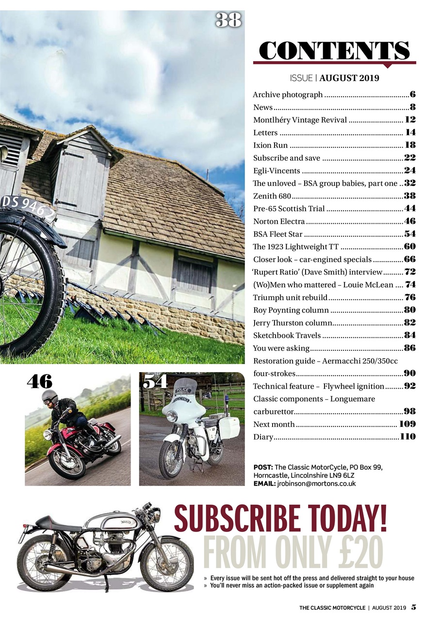 The Classic MotorCycle Preview Pages