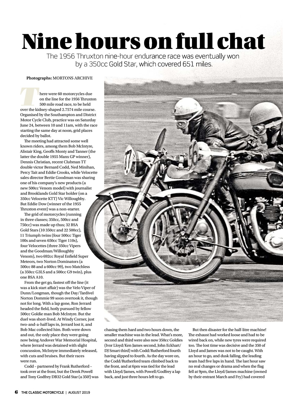 The Classic MotorCycle Preview Pages
