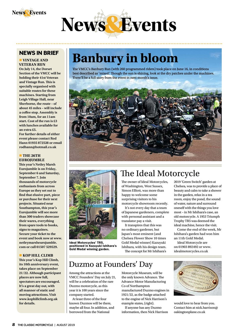 The Classic MotorCycle Preview Pages