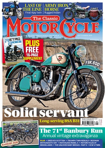 The Classic MotorCycle issue 46-9 - September 2019