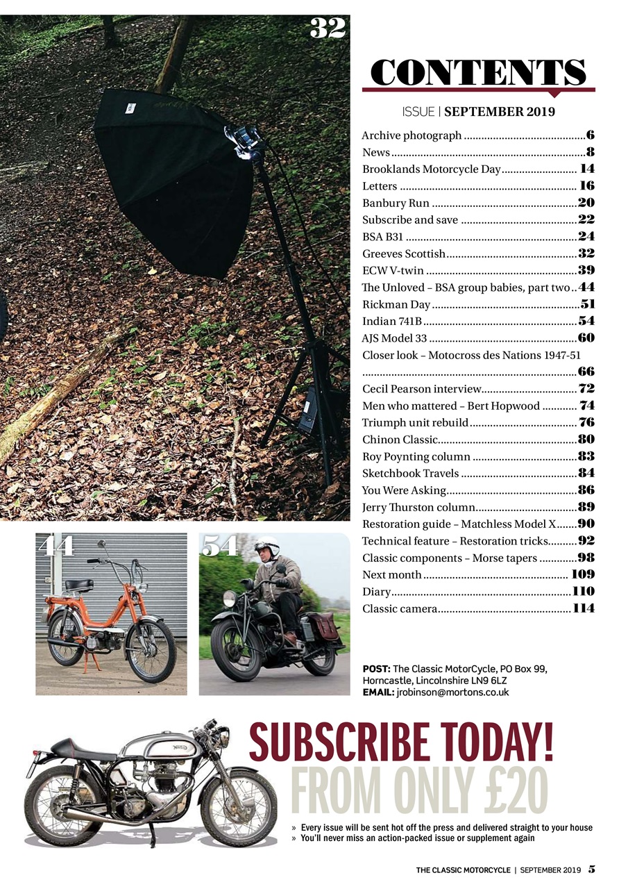 The Classic MotorCycle Preview Pages