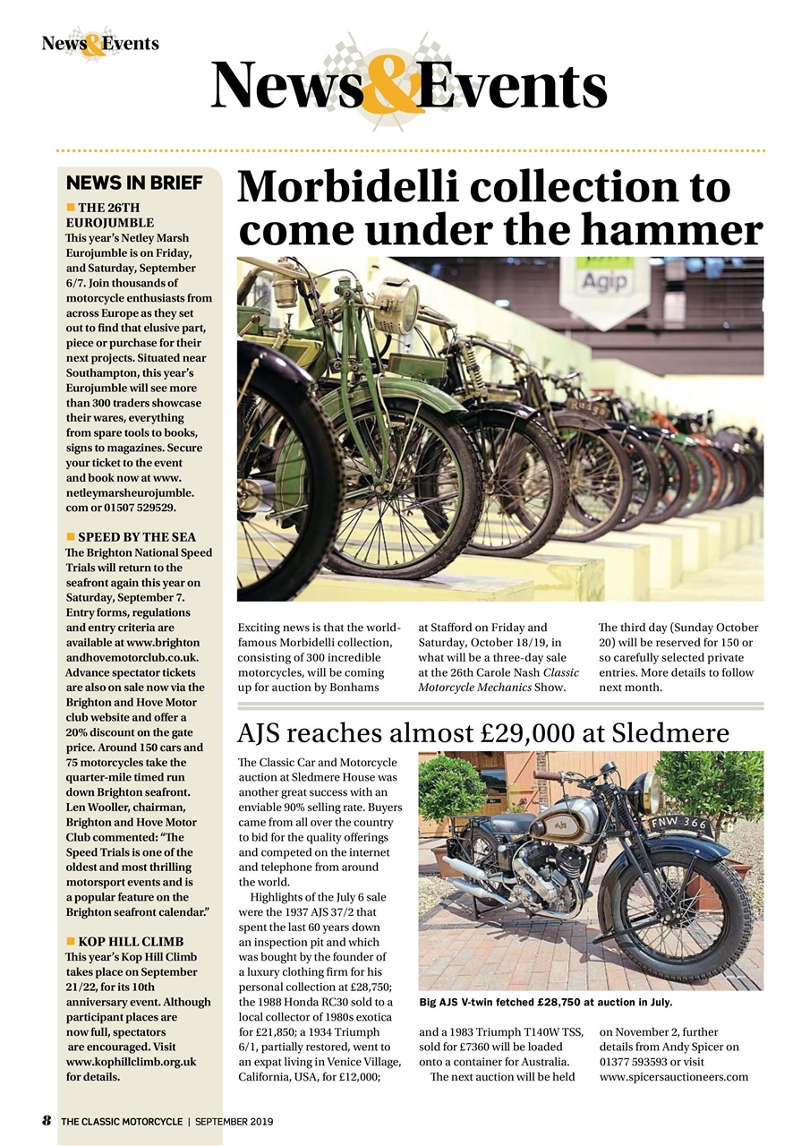 The Classic MotorCycle Preview Pages