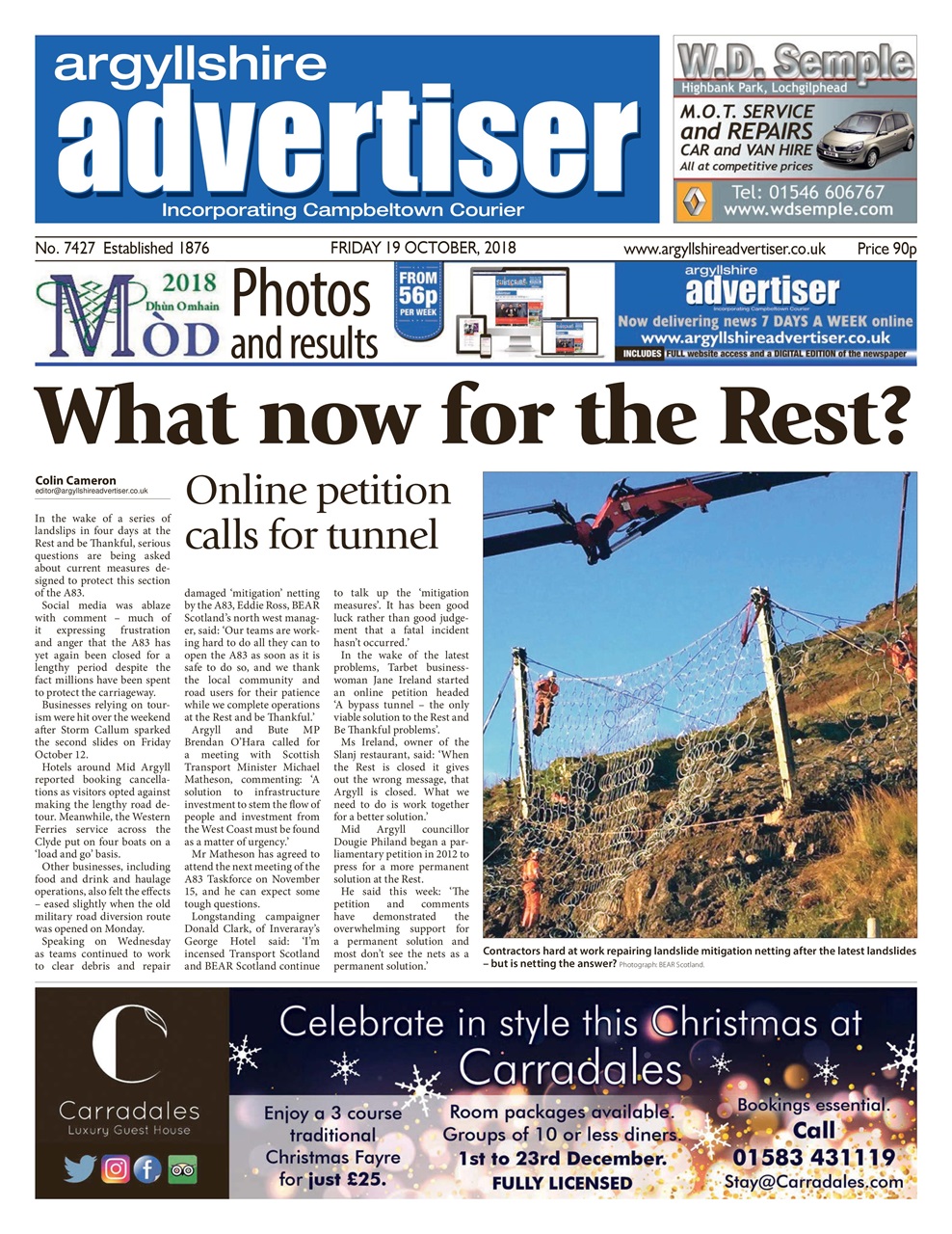 Argyllshire Advertiser Preview Pages