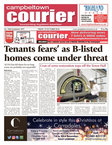 Campbeltown Courier issue 19/10/18