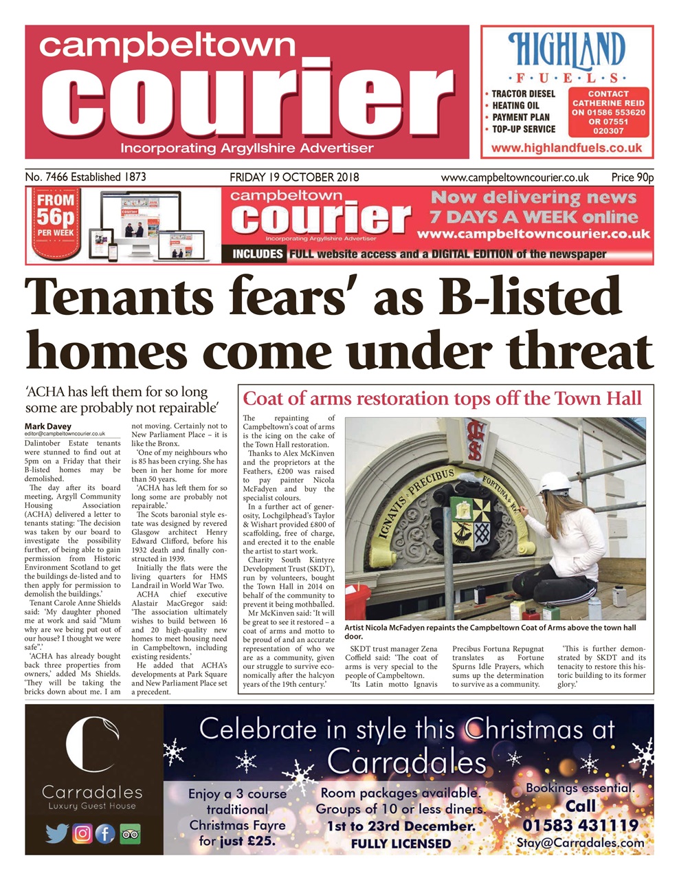 Campbeltown Courier Preview Pages