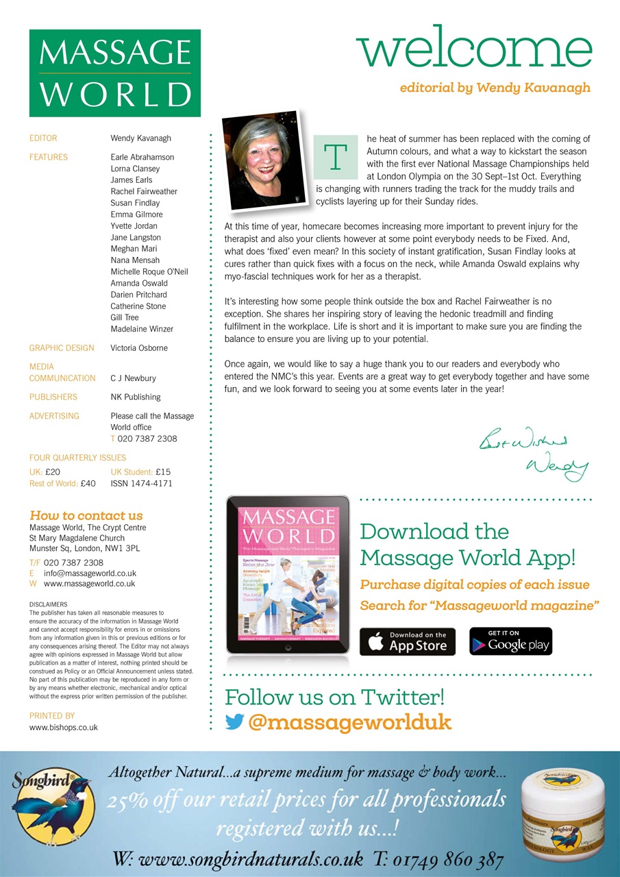 Massage World Preview Pages