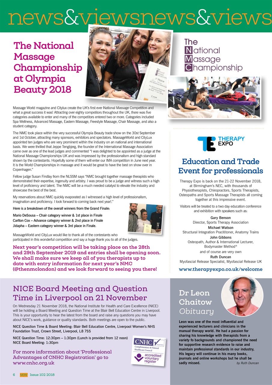Massage World Preview Pages