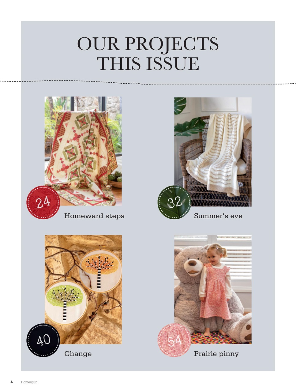 Homespun Preview Pages