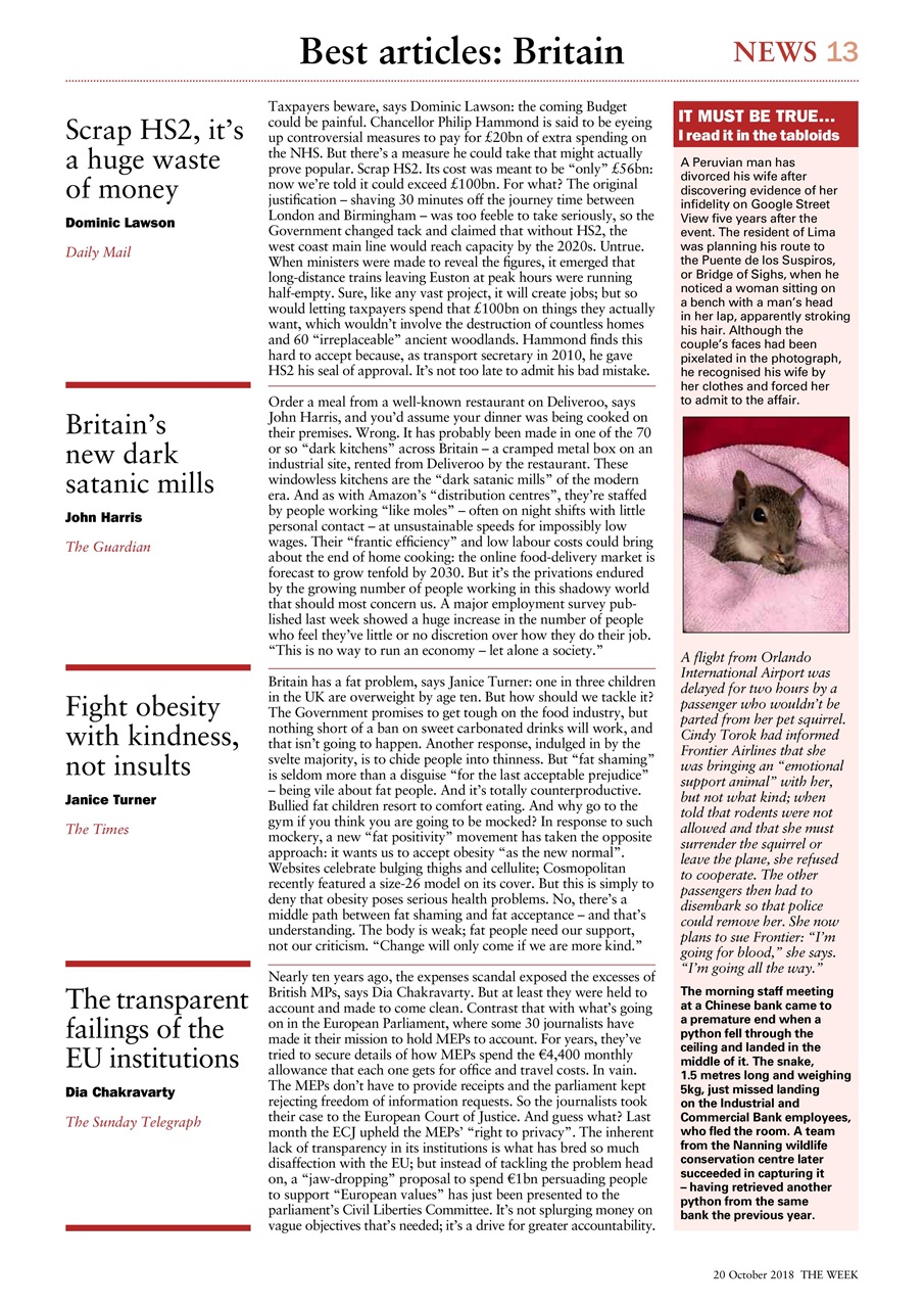 The Week Preview Pages