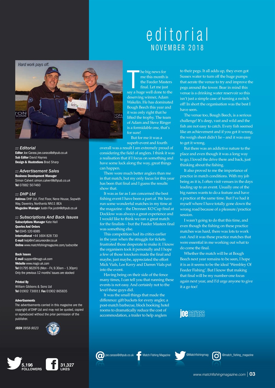Match Fishing Preview Pages