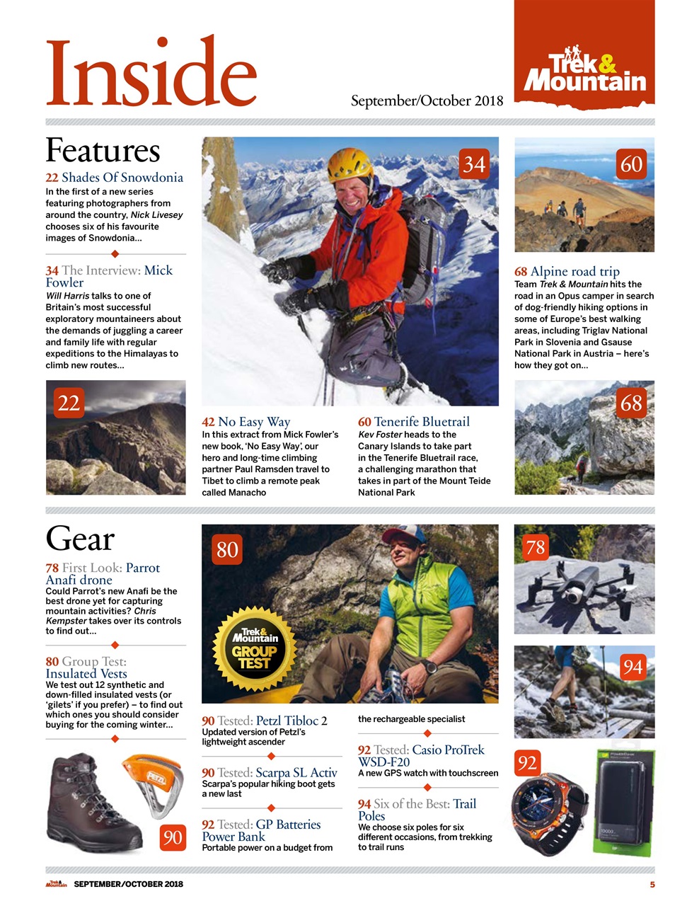 Trek & Mountain Magazine Preview Pages