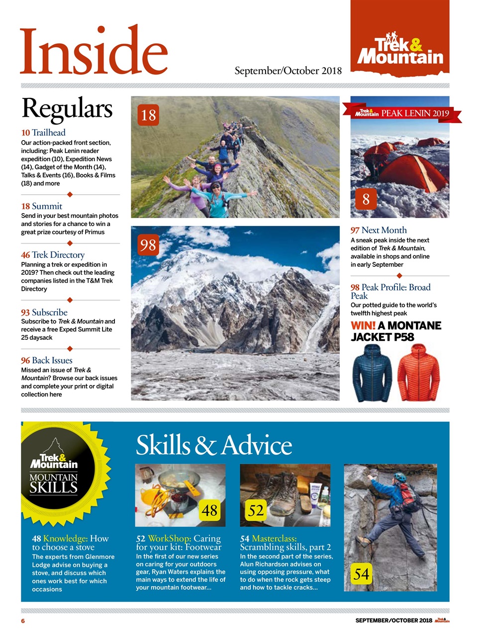 Trek & Mountain Magazine Preview Pages