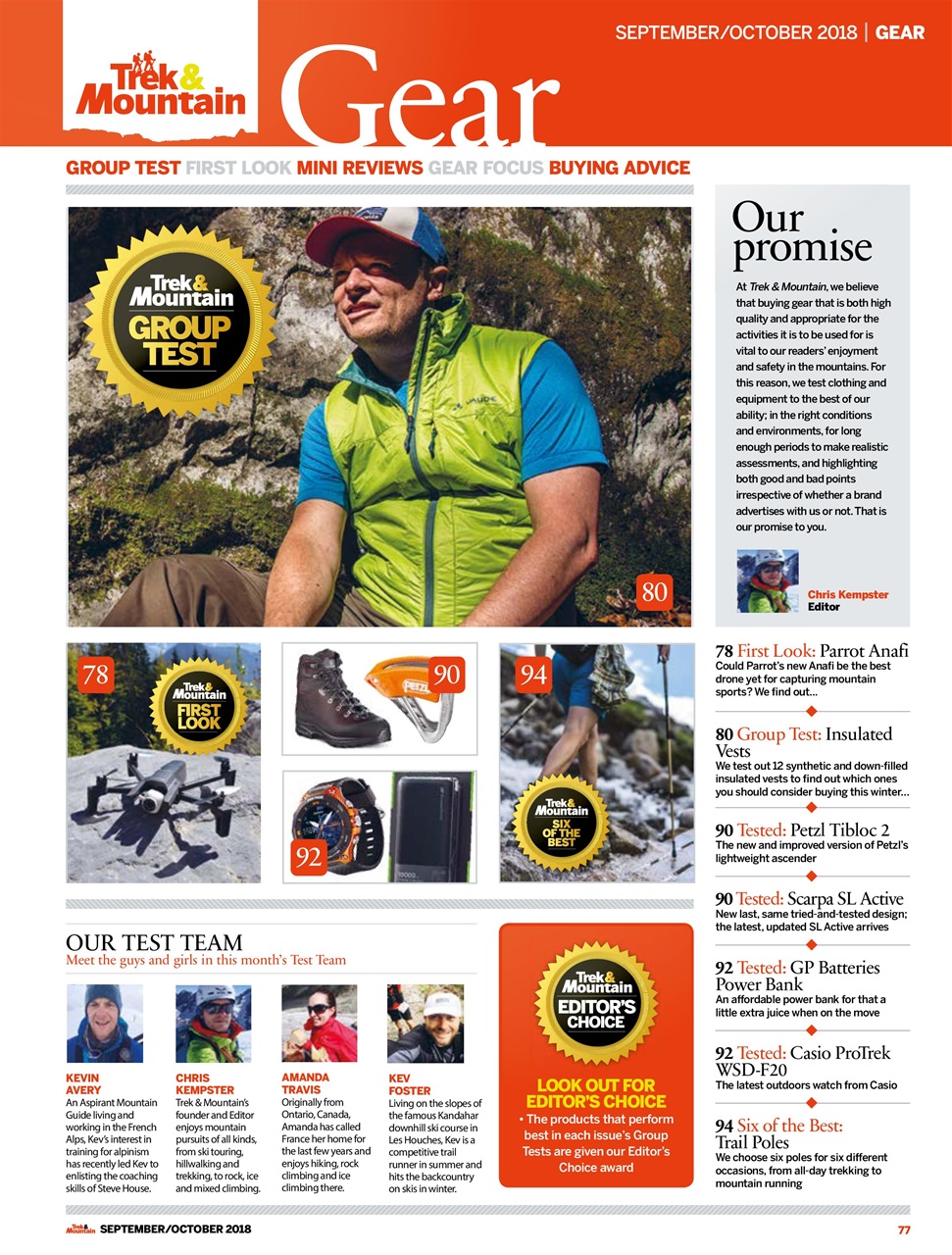 Trek & Mountain Magazine Preview Pages