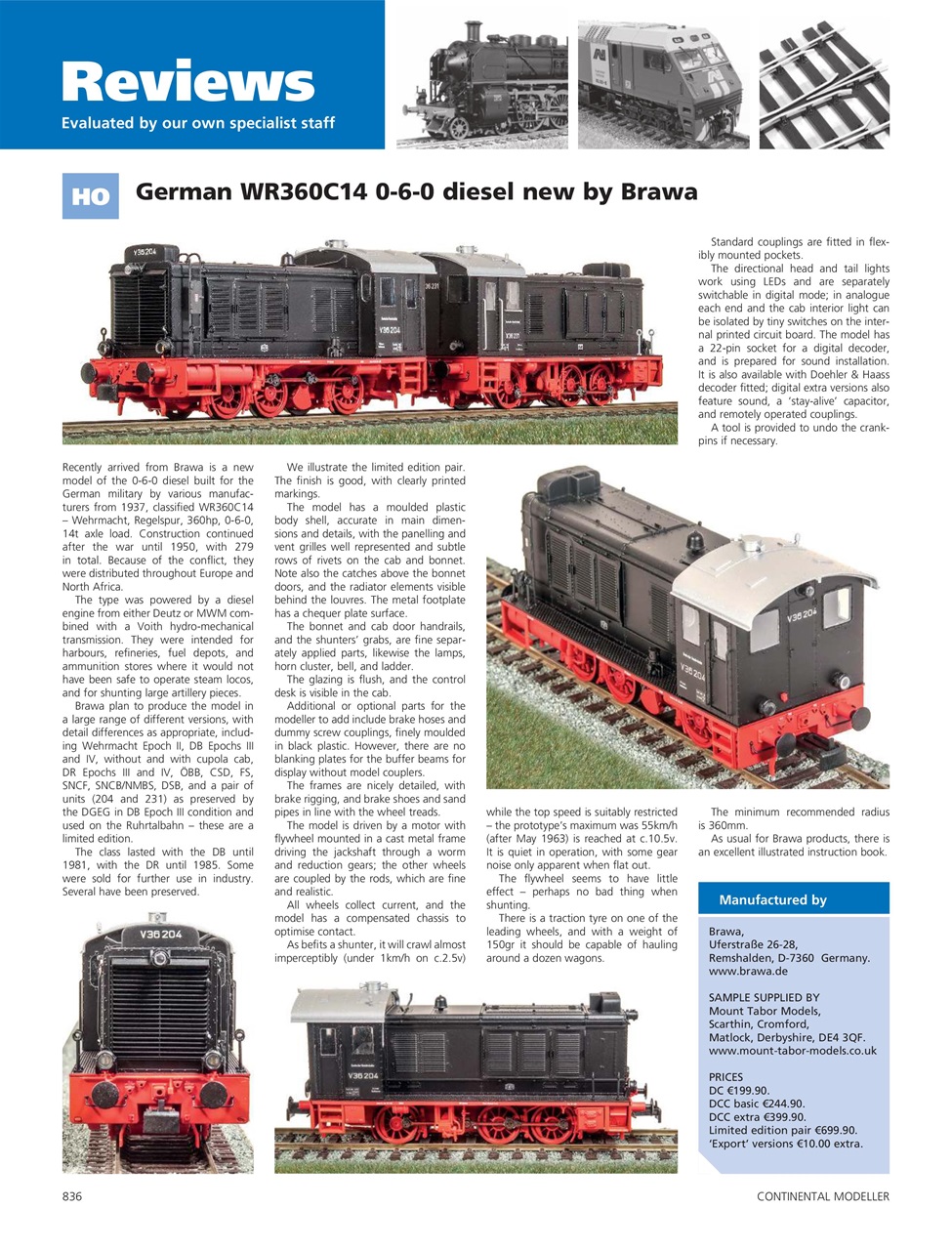 Continental Modeller Preview Pages
