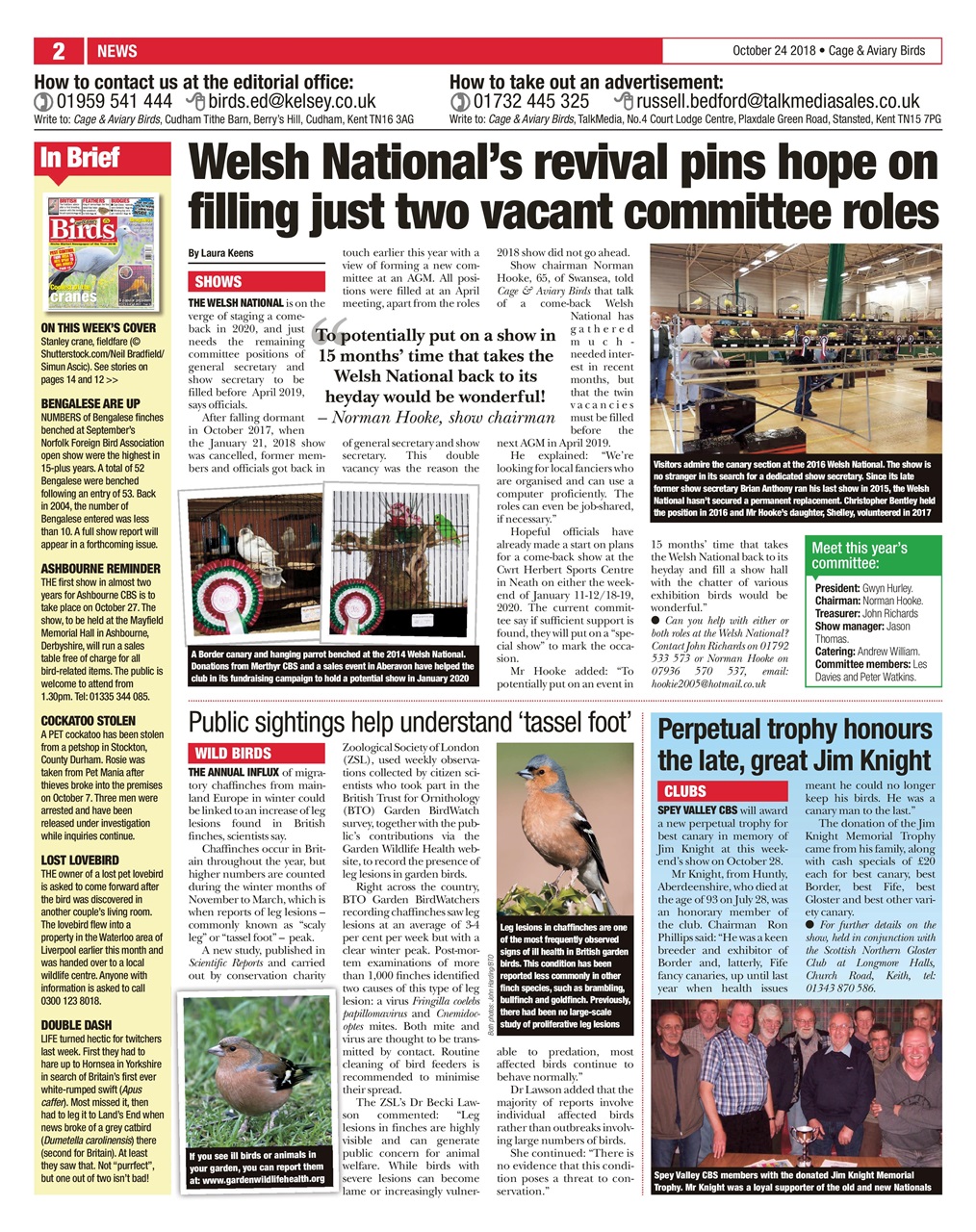 Cage & Aviary Birds Preview Pages