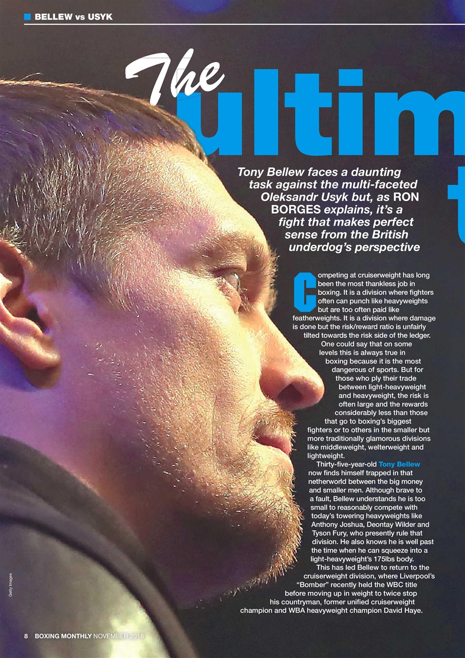 Boxing Monthly Preview Pages