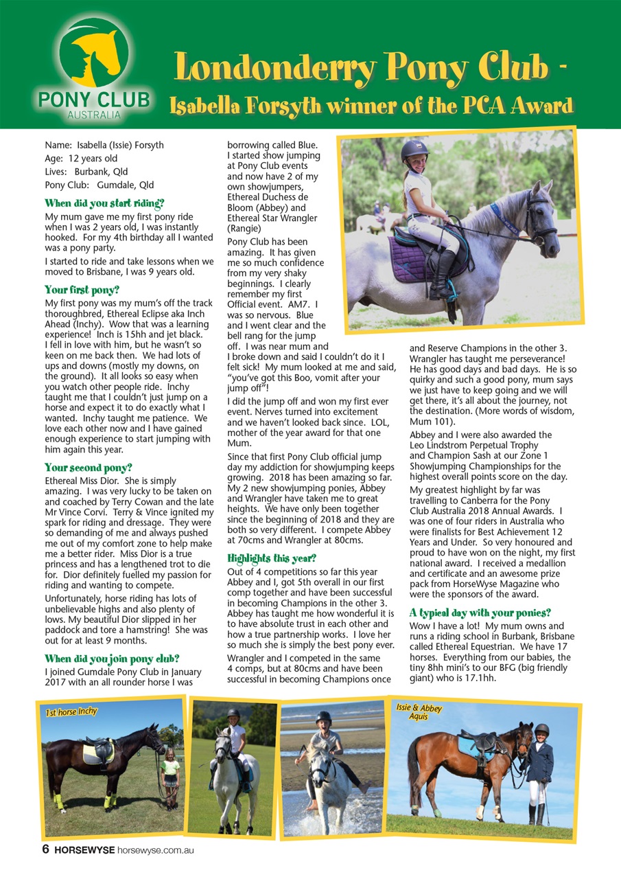 HorseWyse Magazine Preview Pages