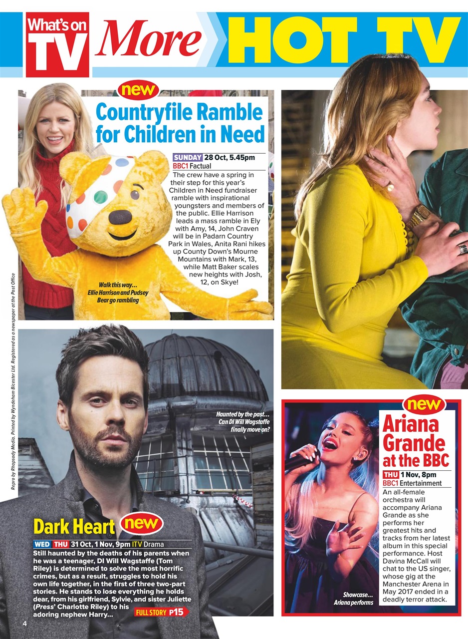 What's on TV Preview Pages