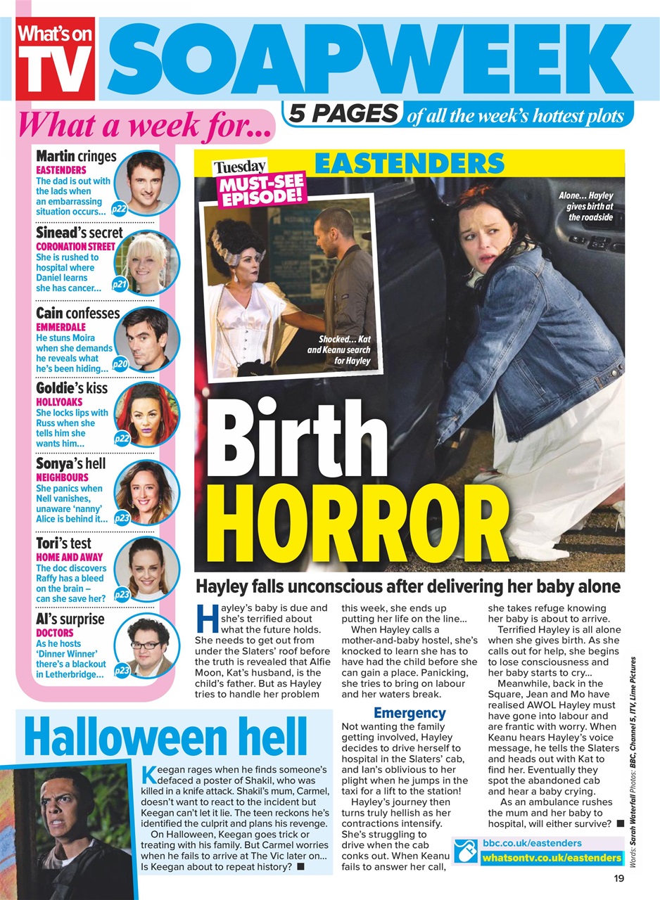 What's on TV Preview Pages