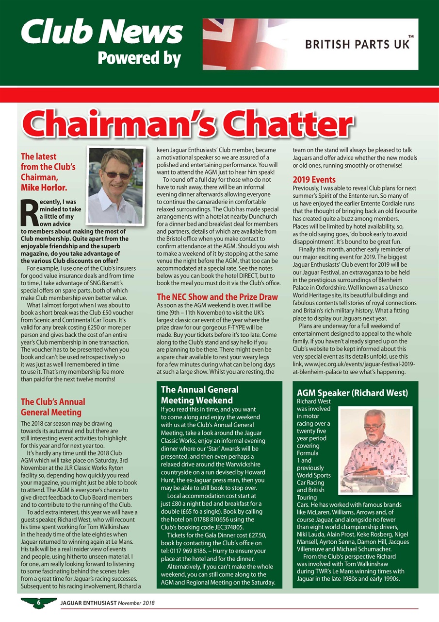 Jaguar Enthusiast Preview Pages