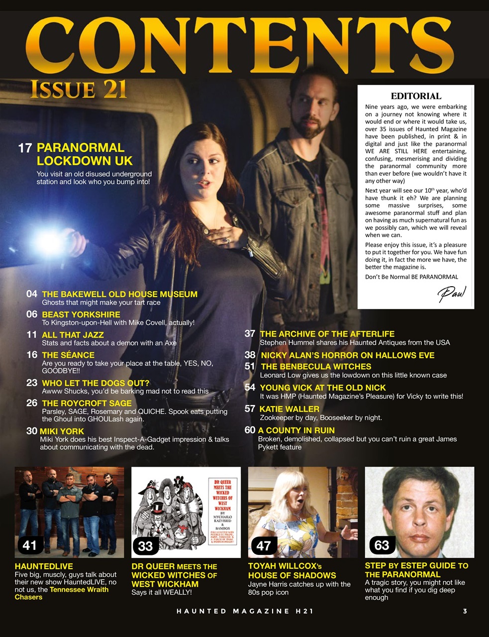 Haunted Magazine Preview Pages